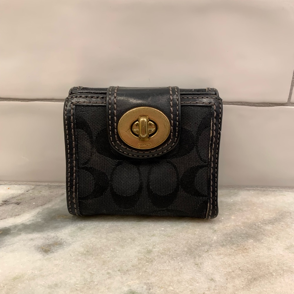 Black Vintage Coach Wallet